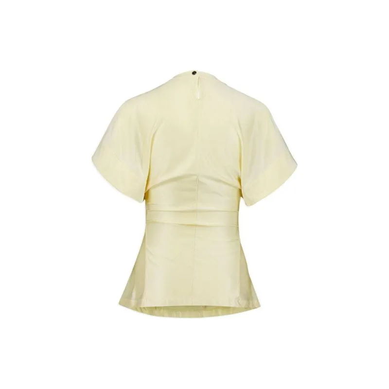 Paco Rabanne Anglaise Draped Blouse-1