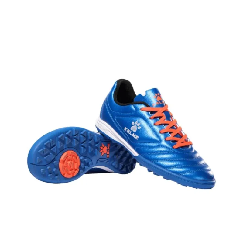 KELME TF Rubber Broken Studs Cushioning Anti Slip And Wear Resistant Breathable Coverage Soccer Shoes Men's Royal Blue-3