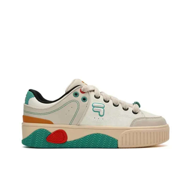 FILA FUSION Stack Skate Shoes 'White Beige' Women's-1