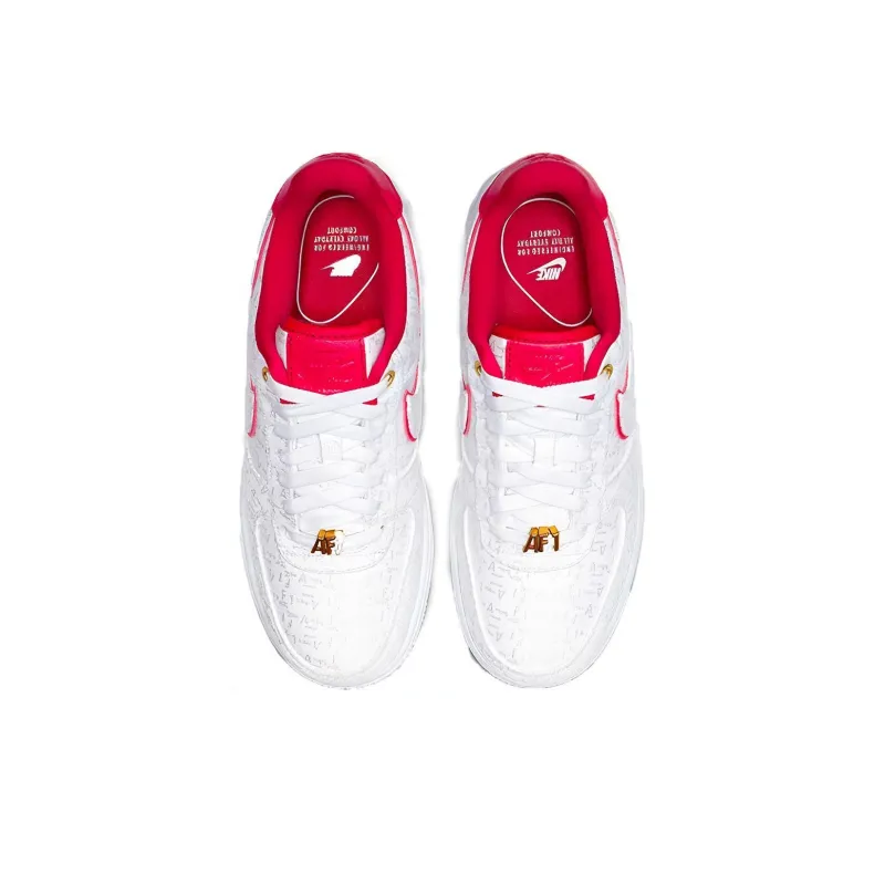 Nike Air Force 1 Low Lux White Red Women's-3