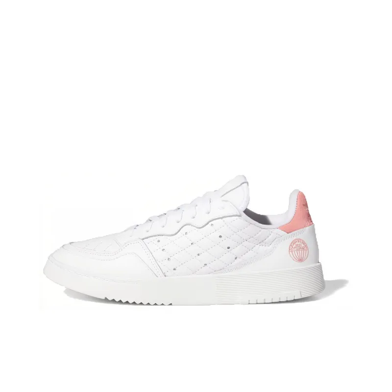 Adidas Supercourt White Glow Pink Women's-0