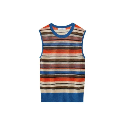 MARC OPOLO Knitwear Women's Orange And Blue Stripes E11