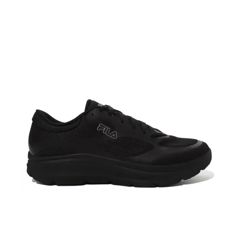 FILA Anti Slip Wear Resistant Low Top Casual Running Shoes Unisex Black-1
