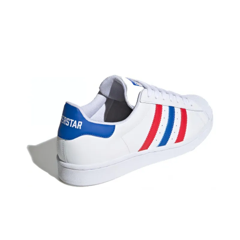 Superstar Adidas Originals 'White Red Blue'-2