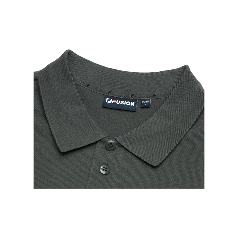 FILA FUSION Polo Shirt Men's Honey Phantom Gray-2