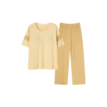 Follow The United States Pajama Set Women's Light Yellow