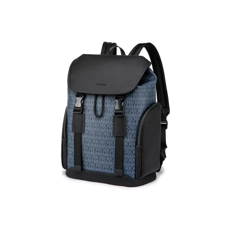 FAIRWHALE PVC For Microfiber Laptop Backpack Regular Men's Bronze Brown/Azure/Charcoal Gray-6