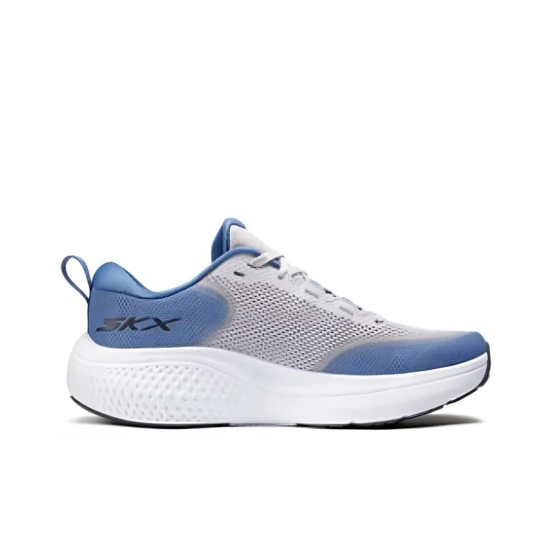 Skechers Cushioning, Wear Resistant Low Top Running Shoes Men's Blue Gray-1