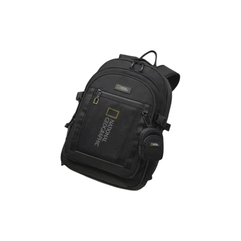 NATIONAL GEOGRAPHIC Nylon Backpack Women's Black-3