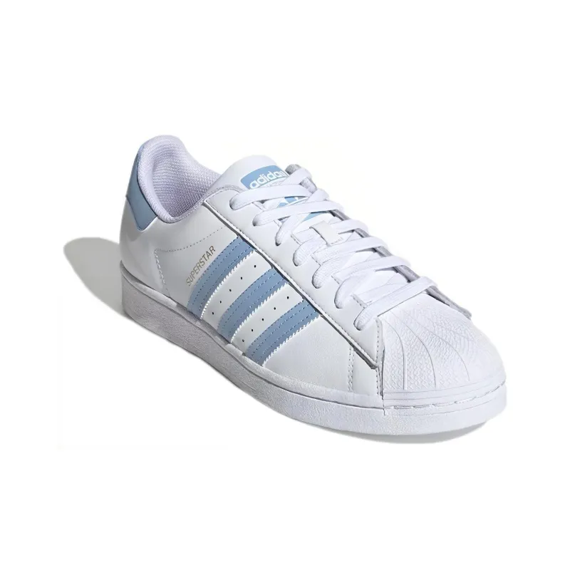 Adidas Superstar White Glow Blue Women's-2