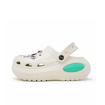 EXULL Q Clogs Women's Beige Green