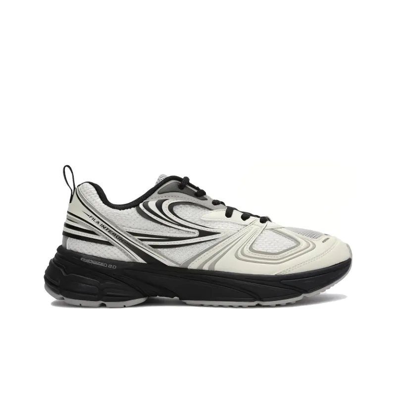 FILA Interrun Cushioning Anti Slip Wear Resistant Breathability Low Top Casual Running Shoes Unisex White-1