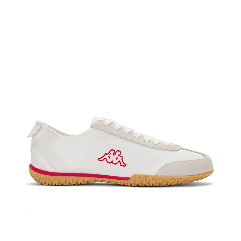 Kappa Slip Resistant, Abrasion Resistant, Lightweight Low Top Training Running Shoes Unisex White Gray Red-1