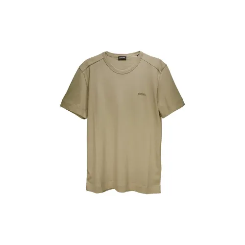 Ermenegildo Zegna T-Shirts Men Olive Green