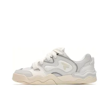 FILA FUSION KICK Wave Bottom Sneakers DX Anti Slip Wear Resistant Low Top Skateboard Shoes Men's White