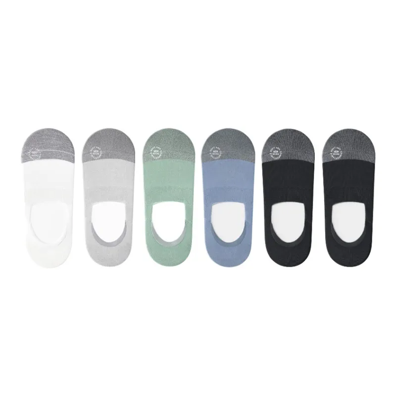 B&C.Room SS24 No Show Socks Spring Summer Men's 6 Pack-11