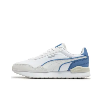 PUMA Cushioning Wear Resistant Low Top Casual Running Shoes Men's White Blue