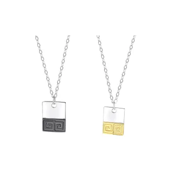 Merci&Merde 925 Sterling Silver Necklaces Unisex