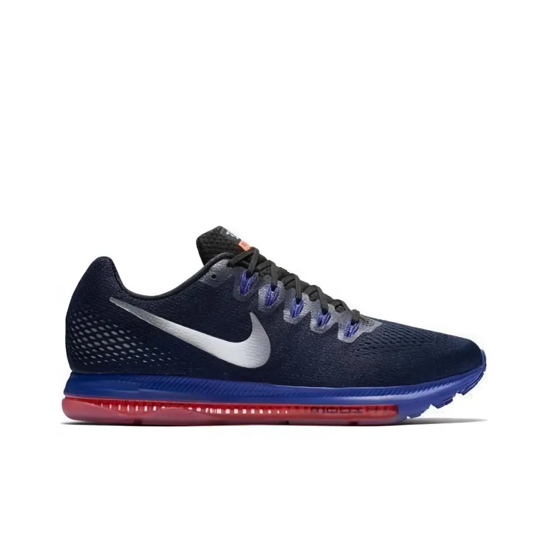 Nike Zoom All Out Shock Absorbers Slip Resistant Breathable Low Top Running Shoes Men's Blue Silver-1