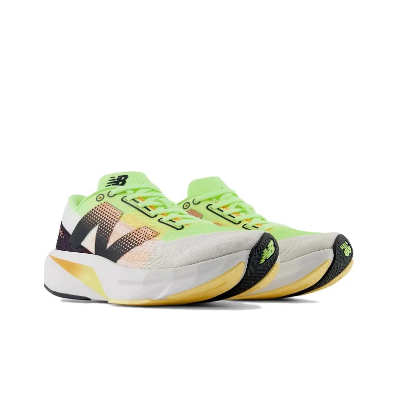 New Balance FuelCell Rebel V4 Bleached Lime Glo Hot Mango-2