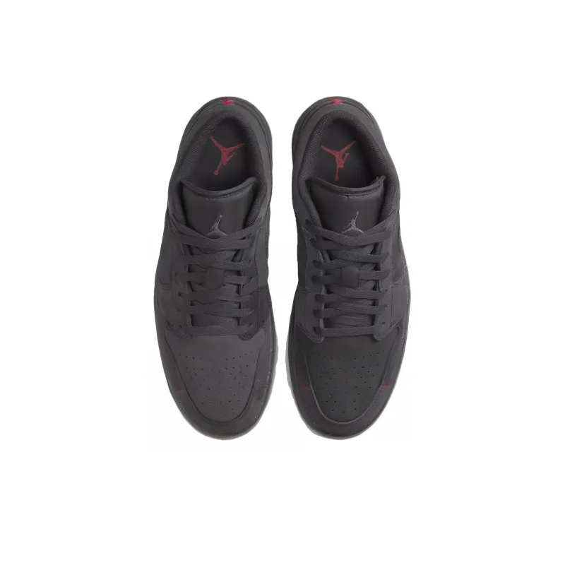 Jordan 1 Low Se Craft Dark Smoke Grey Varsity Red-3