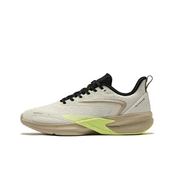 Erke Cushioning Breathable Low Top Running Shoes Men's Pale Wilderness Gray True Black