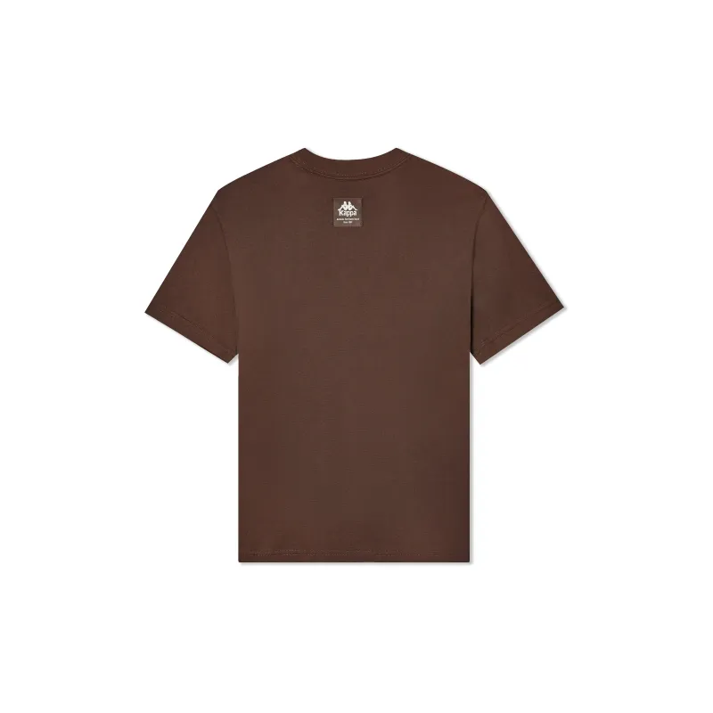 Kappa Summer Regular T-Shirt Women's Dark Chocolate Brown-1