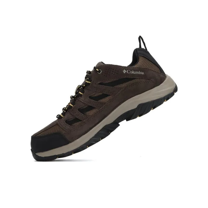 Columbia Crestwood Anti Slip Wear Resistant Low Top Outdoor Shoes Men's Brown Black-2