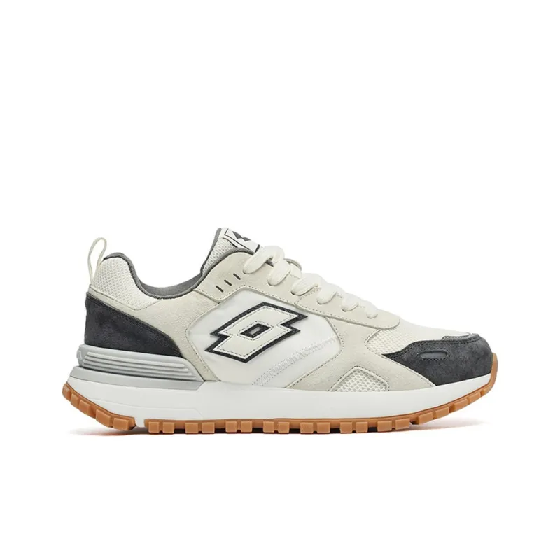 LOTTO Coverage Low Top Casual Running Shoes Men's Ecru Gray-1