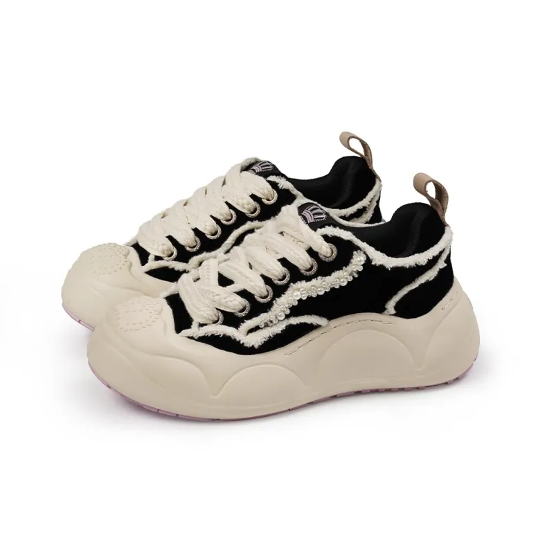 JUZI Low Top Canvas Shoes Women's Blackcurrant Chestnut-2