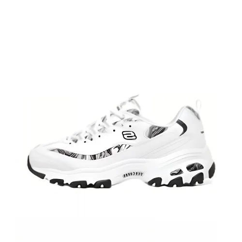 Skechers Cushioning Wear Resistant Low Top Chunky Sneakers Women's White