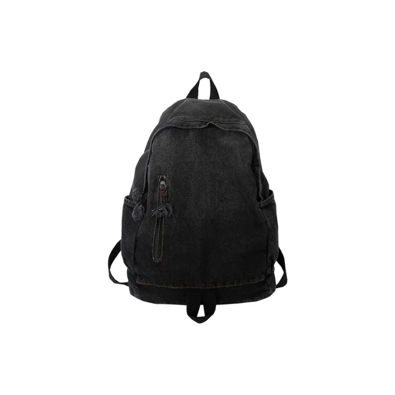 GOX Denim Laptop Backpack Bag Regular Unisex Blue/Black-6