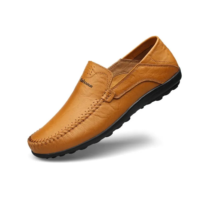 Wen Nai Beanie Shoes Men's Yellow-2