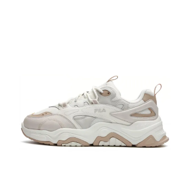 FILA Collina Anti Slip Wear Resistant Low Top Casual Shoes Women's Beige-0