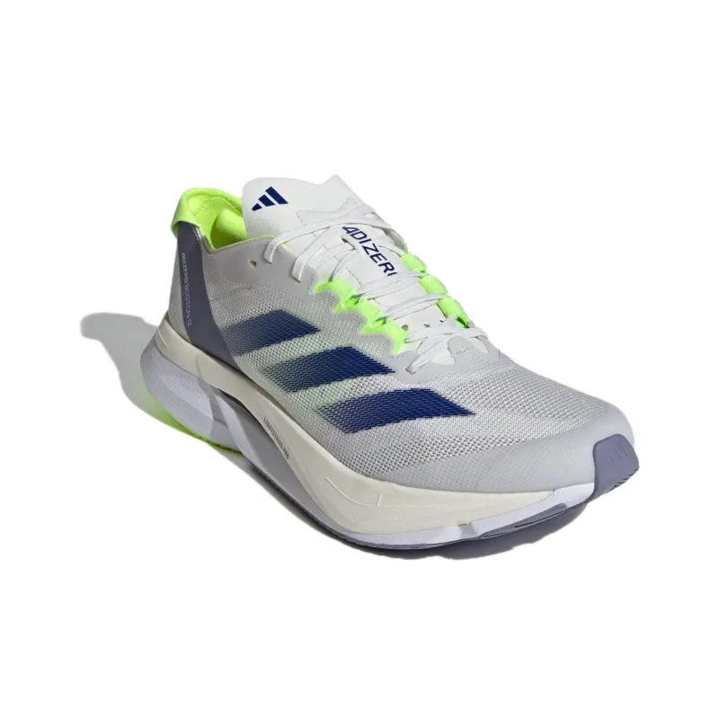 Adizero Boston 12 Adidas 'White Royal Lucid Lemon'-2