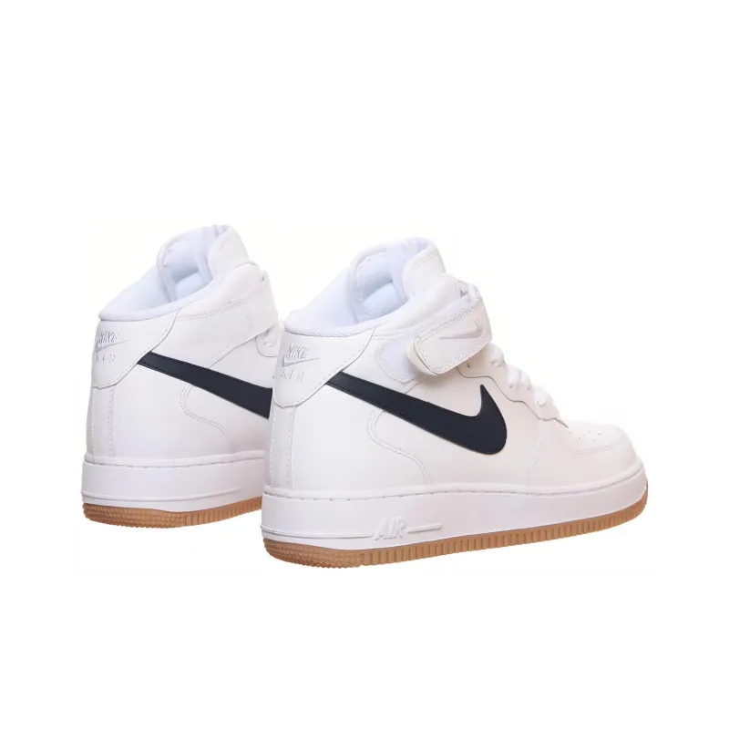 Nike Air Force 1 '07 Durable Breathable Mid-Top Skateboard Shoes Unisex White-3