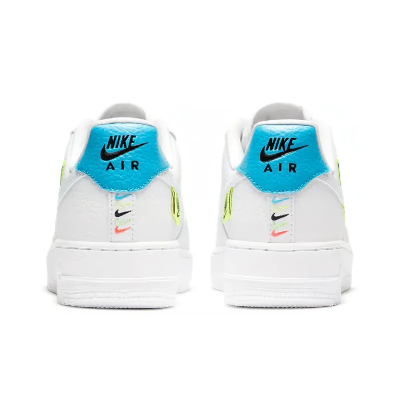 Nike Air Force 1 Low '07 Worldwide Pack White Blue Volt Women's-4