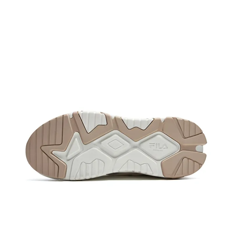 FILA Collina Anti Slip Wear Resistant Low Top Casual Shoes Women's Beige-5