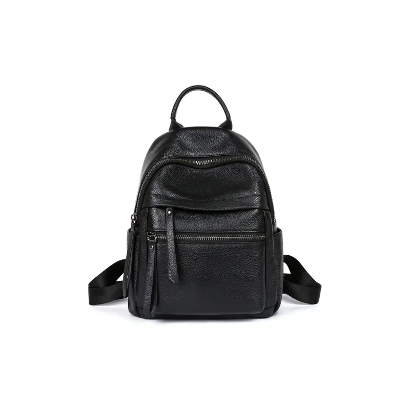 MILLIE'S Cow Leather Backpack Regular Women's Black-1