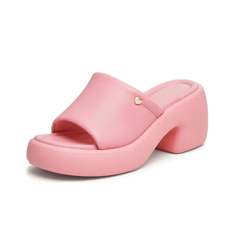 TATA Slide Slippers Women's Pink/Green/Ecru/Black-16