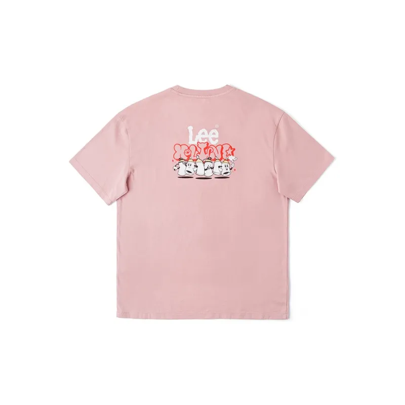 Lee T Shirts Women's Pink-1