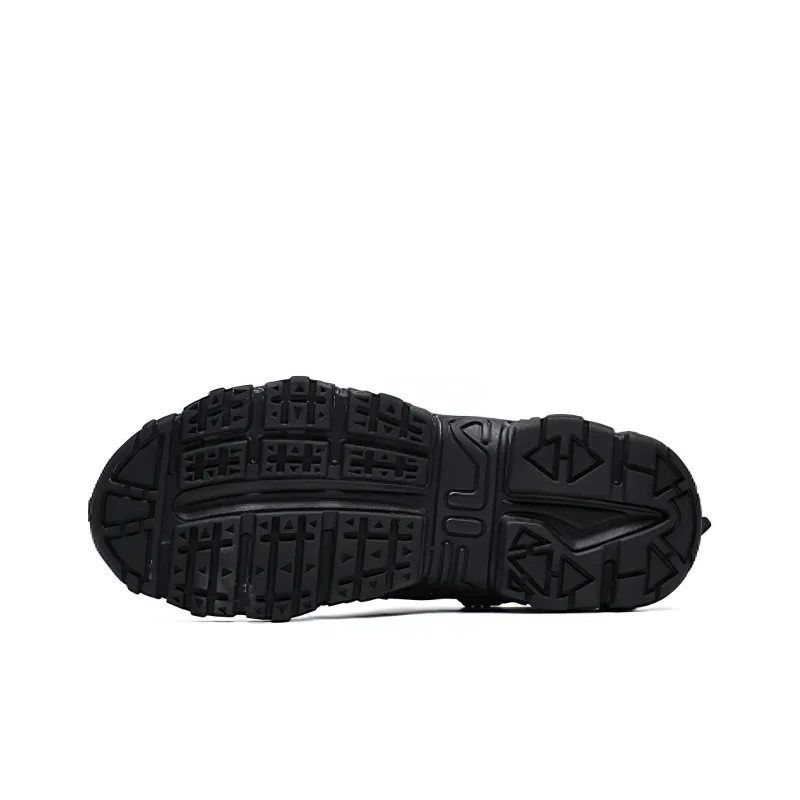 FILA Low Top Running Shoes 'Black White'-4