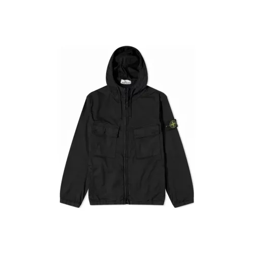 STONE ISLAND Jackets Men Black