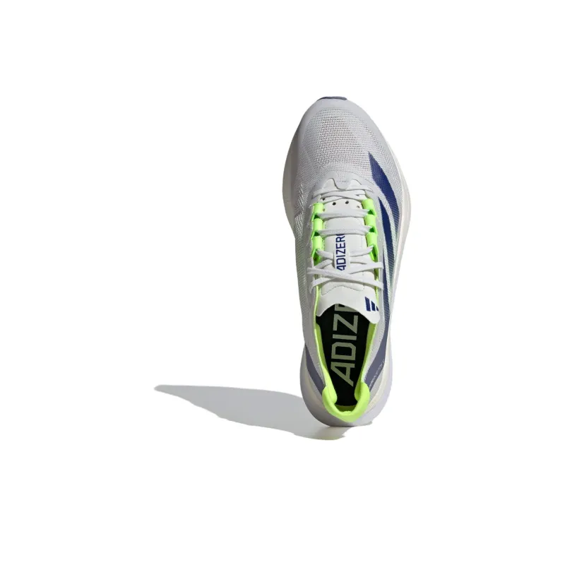 Adizero Boston 12 Adidas 'White Royal Lucid Lemon'-4
