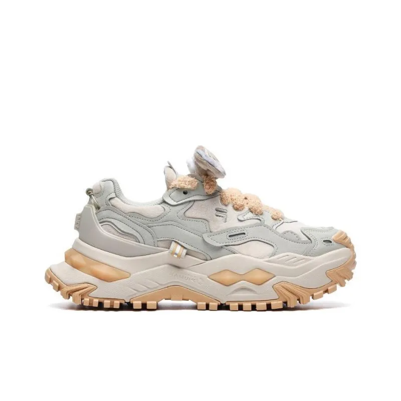 FILA FUSION Bianco Sneakers 'Grey Orange' Women's-1