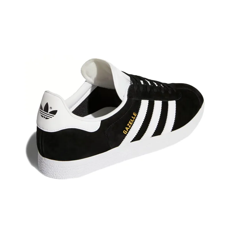 Adidas Gazelle Core Black Cloud White Gold-3