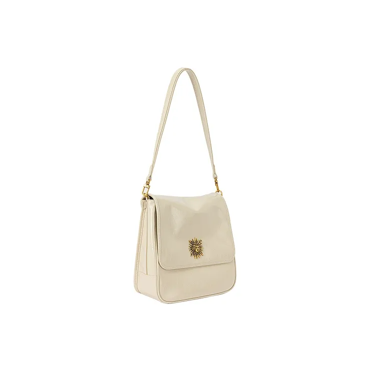 VANESSA HOGAN Vh Classic Series Cow Leather Shoulder Bag Crossbody Bag Shoulder Bag Large Size Women's Brown-7