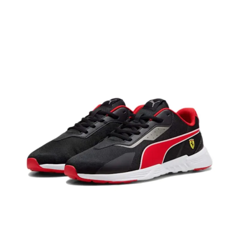 PUMA Scuderia Ferrari Anti Slip And Wear Resistant Breathable Low Top Running Shoes Men's Black Red-2