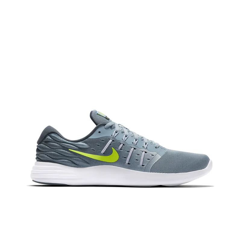 Nike LunarStelos Cushioning Wear Resistant Low Top Casual Running Shoes Men's Gray-1