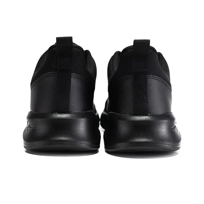 Erke Cushioning Anti Slip Wear Resistant Breathability Low Top Running Shoes Women's Black Gold-4